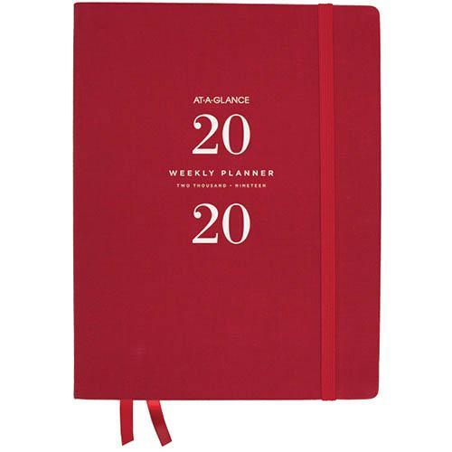 At-A-Glance 2020 Signature Collection Bound Weekly Planner A5 Red AAG300320 - SuperOffice