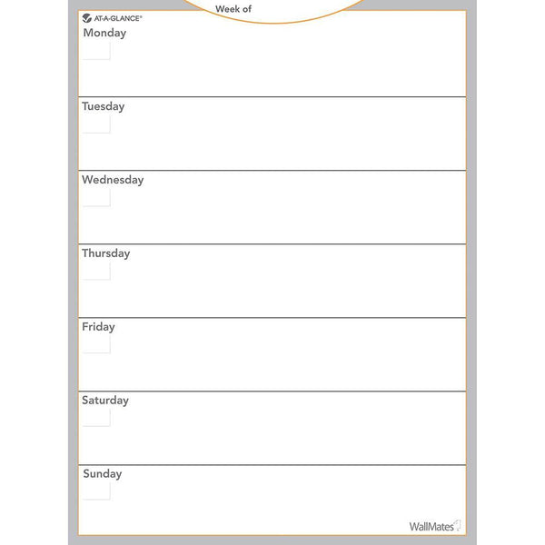 At-A-Glance Wallmates Weekly Planner 450 X 600Mm AW503028 - SuperOffice
