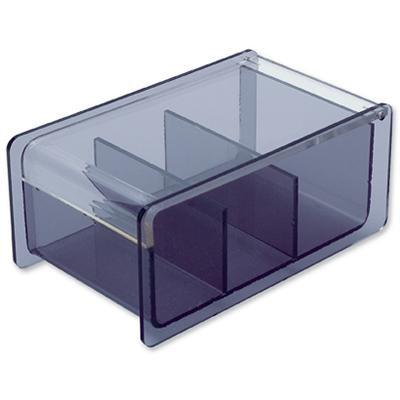 Avante Business Card Holder Box Smoke 46463 - SuperOffice