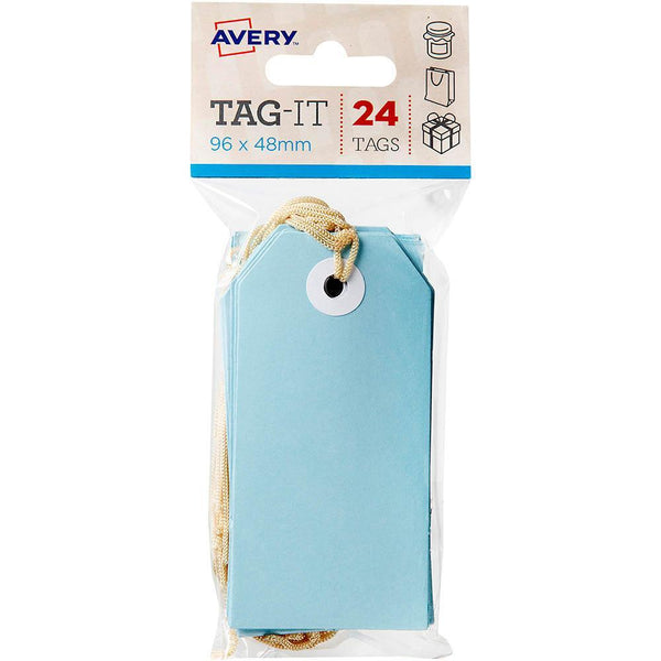 Avery 13202 Tag-It With String Size 3 Pastel Blue Pack 24 13202 - SuperOffice