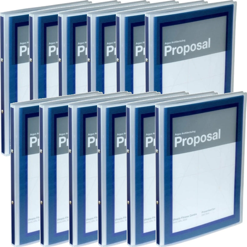 Avery 15766 Flexi-View Binder Folder 2 Ring 12.7mm A4 Blue 12 Pack 15766 (12 Pack) - SuperOffice