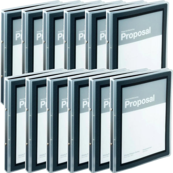 Avery 15767 Flexi-View Binder Folder 2 Ring 12.7mm A4 Black 12 Pack ...