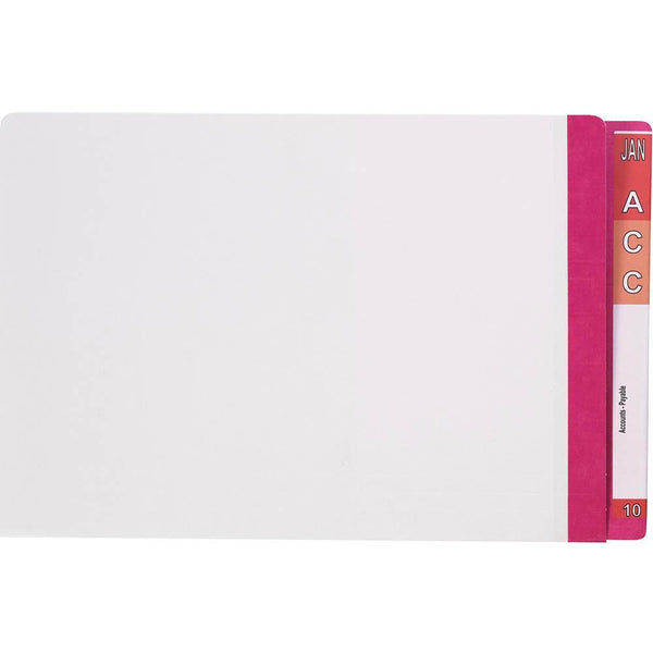 Avery 42430 Lateral File With Pink Tab Mylar Foolscap White Box 100 42430 - SuperOffice