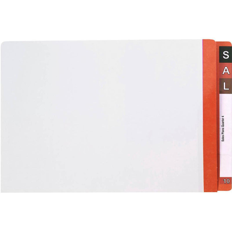 Avery 42433 Lateral File With Dark Orange Tab Mylar Foolscap White Box 100 42433 - SuperOffice