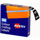 Avery 43219 Label Side Tab S Colour Code 25 X 38Mm Dark Green Pack 500 43219 - SuperOffice