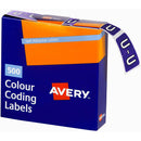 Avery 43221 Label Side Tab U Colour Code 25 X 38Mm Purple Pack 500 43221 - SuperOffice
