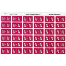Avery 43314 Label Side Tab N Colour Code 25 X 38Mm Magenta Pack 180 43314 - SuperOffice