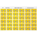 Avery 43317 Label Side Tab Q Colour Code 25 X 38Mm Yellow Pack 180 43317 - SuperOffice