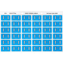 Avery 43320 Label Side Tab T Colour Code 25 X 38Mm Blue Pack 180 43320 - SuperOffice