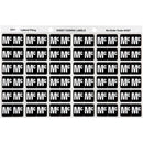 Avery 43327 Label Side Tab Mc Colour Code 25 X 38Mm Black Pack 180 43327 - SuperOffice