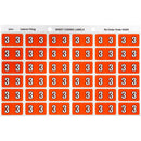 Avery 43343 Label Side Tab Year Code 3 25 X 38Mm Dark Orange Pack 180 43343 - SuperOffice