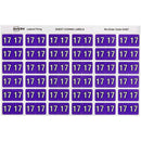 Avery 43367 Label Side Tab Year Code 17 25 X 38Mm Purple Pack 180 43367 - SuperOffice