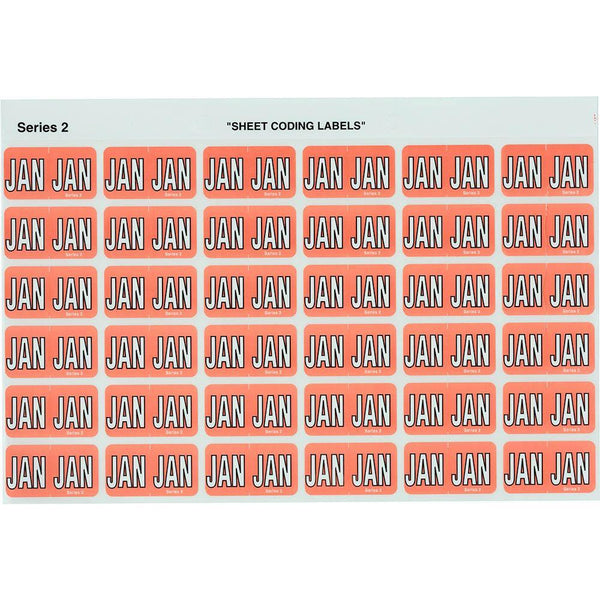 Avery 43401 Label Side Tab Jan Colour Code 23 X 38Mm Pink Pack 180 43401 - SuperOffice