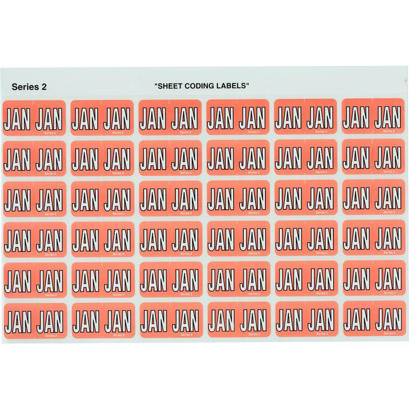 Avery 43401 Label Side Tab Jan Colour Code 23 X 38Mm Pink Pack 180 43401 - SuperOffice