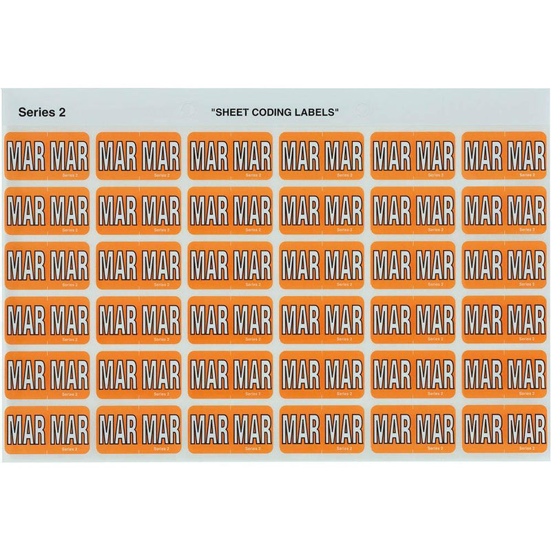 Avery 43403 Label Side Tab Mar Colour Code 23 X 38Mm Orange Pack 180 43403 - SuperOffice