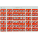 Avery 43404 Label Side Tab Apr Colour Code 23 X 38Mm Red Pack 180 43404 - SuperOffice
