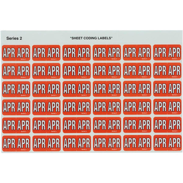 Avery 43404 Label Side Tab Apr Colour Code 23 X 38Mm Red Pack 180 43404 - SuperOffice