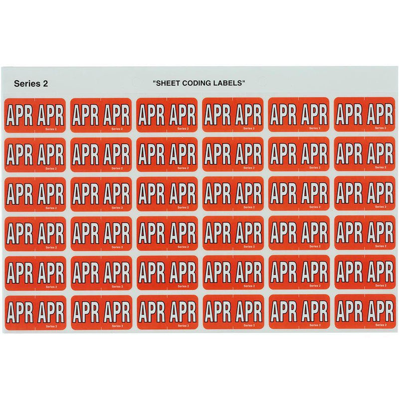 Avery 43404 Label Side Tab Apr Colour Code 23 X 38Mm Red Pack 180 43404 - SuperOffice
