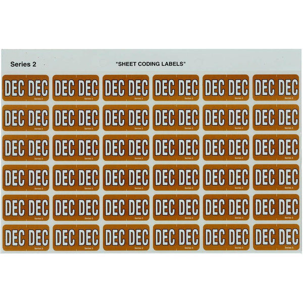 Avery 43412 Label Side Tab Dec Colour Code 23 X 38Mm Orange Pack 180 43412 - SuperOffice