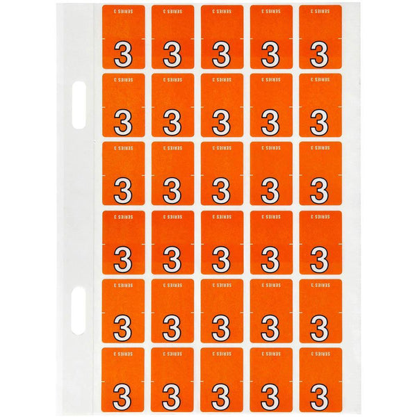 Avery 44203 Label Top Tab Year Code 3 20 X 30Mm Dark Orange Pack 150 44203 - SuperOffice