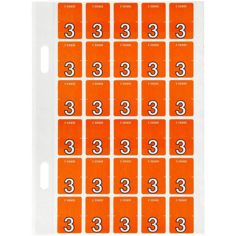 Avery 44203 Label Top Tab Year Code 3 20 X 30Mm Dark Orange Pack 150 44203 - SuperOffice