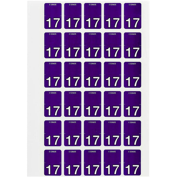 Avery 44237 Label Top Tab Year Code 17 20 X 30Mm Purple Pack 150 44237 - SuperOffice