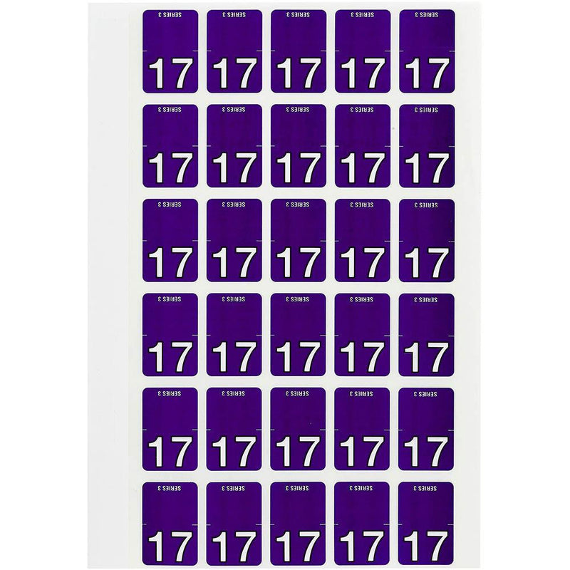 Avery 44237 Label Top Tab Year Code 17 20 X 30Mm Purple Pack 150 44237 - SuperOffice