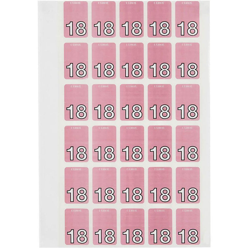 Avery 44238 Label Top Tab Year Code 18 20 X 30Mm Pink Pack 150 44238 - SuperOffice