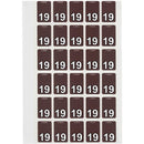 Avery 44239 Label Top Tab Year Code 19 20 X 30Mm Brown Box 150 44239 - SuperOffice