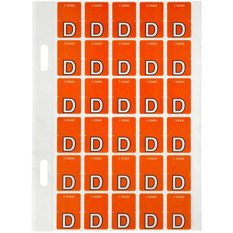 Avery 44404 Label Top Tab D Colour Code 20 X 30Mm Dark Orange Pack 150 44404 - SuperOffice