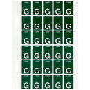 Avery 44407 Label Top Tab G Colour Code 20 X 30Mm Dark Green Pack 150 44407 - SuperOffice