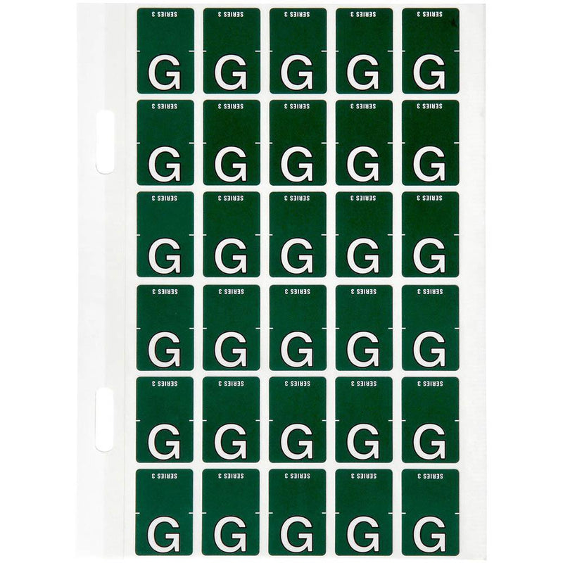 Avery 44407 Label Top Tab G Colour Code 20 X 30Mm Dark Green Pack 150 44407 - SuperOffice