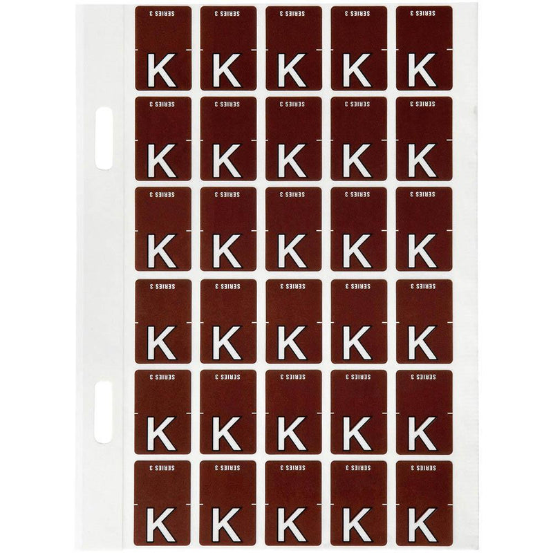 Avery 44411 Label Top Tab K Colour Code 20 X 30Mm Brown Pack 150 44411 - SuperOffice