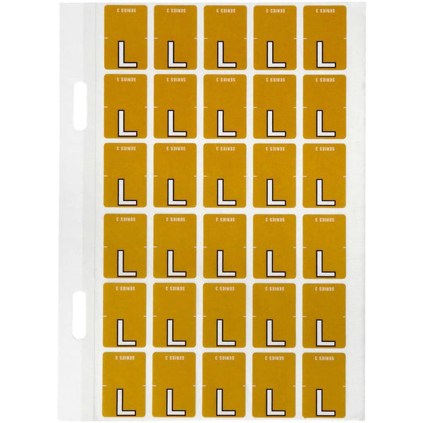 Avery 44412 Label Top Tab L Colour Code 20 X 30Mm Mustard Pack 150 44412 - SuperOffice