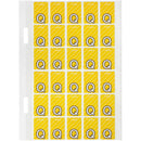 Avery 44417 Label Top Tab Q Colour Code 20 X 30Mm Yellow With Stripe Pack 150 44417 - SuperOffice