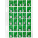 Avery 44418 Label Top Tab R Colour Code 20 X 30Mm Light Green With Stripe Pack 150 44418 - SuperOffice