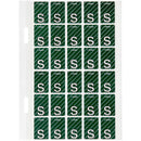 Avery 44419 Label Top Tab S Colour Code 20 X 30Mm Dark Green With Stripe Pack 150 44419 - SuperOffice