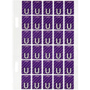 Avery 44421 Label Top Tab U Colour Code 20 X 30Mm Purple With Stripe Pack 150 44421 - SuperOffice