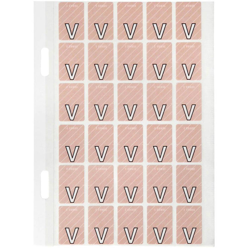 Avery 44422 Label Top Tab V Colour Code 20 X 30Mm Mauve With Stripe Pack 150 44422 - SuperOffice