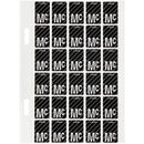 Avery 44427 Label Top Tab Mc Colour Code 20 X 30Mm Black With Stripe Pack 150 44427 - SuperOffice
