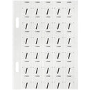 Avery 44428 Label Top Tab / Colour Code 20 X 30Mm White With Black Pack 150 44428 - SuperOffice