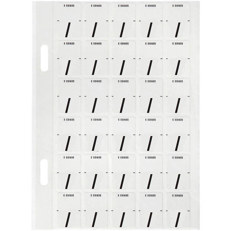 Avery 44428 Label Top Tab / Colour Code 20 X 30Mm White With Black Pack 150 44428 - SuperOffice