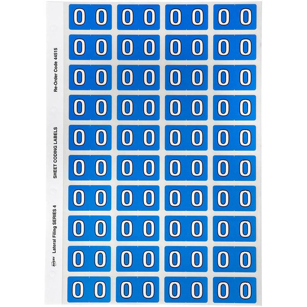 Avery 44515 Label Side Tab O Colour Code 25 X 42Mm Blue Pack 240 44515 - SuperOffice