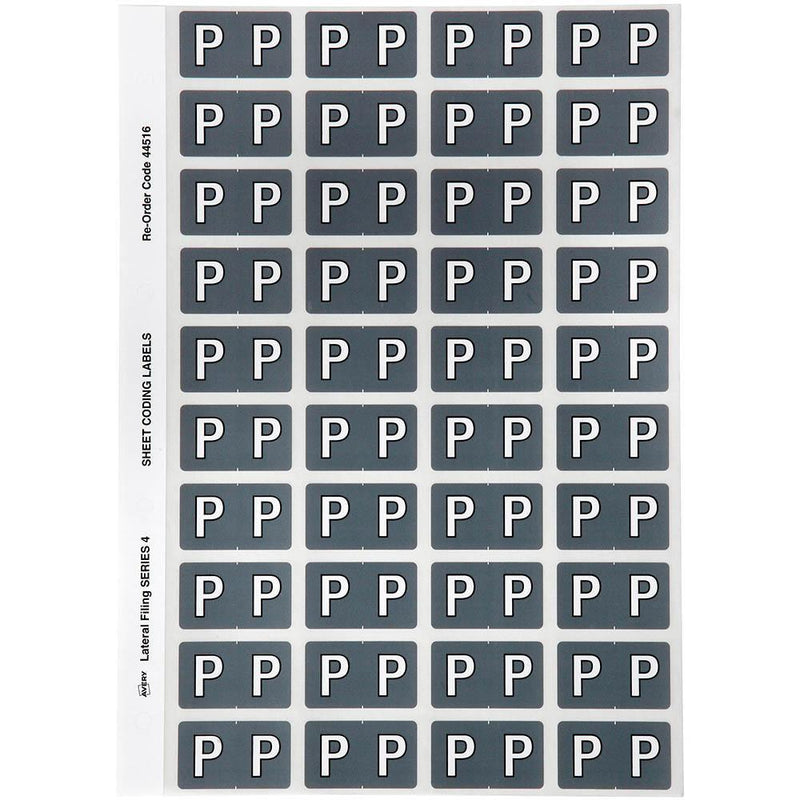 Avery 44516 Label Side Tab P Colour Code 25 X 42Mm Grey Pack 240 44516 - SuperOffice