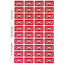Avery 44521 Label Side Tab U Colour Code 25 X 42Mm Red Pack 240 44521 - SuperOffice