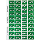 Avery 44522 Label Side Tab V Colour Code 25 X 42Mm Dark Green Pack 240 44522 - SuperOffice