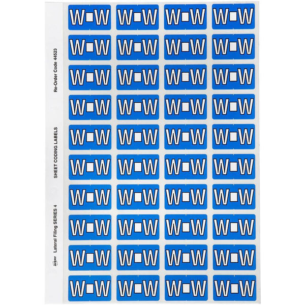 Avery 44523 Label Side Tab W Colour Code 25 X 42Mm Blue Pack 240 44523 - SuperOffice