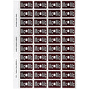 Avery 44527 Label Side Tab Mc Colour Code 25 X 42Mm Brown Pack 240 44527 - SuperOffice