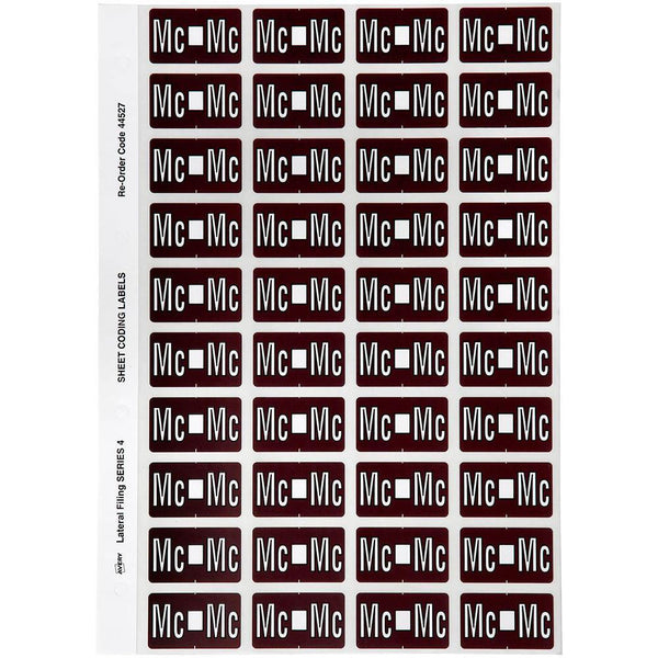 Avery 44527 Label Side Tab Mc Colour Code 25 X 42Mm Brown Pack 240 44527 - SuperOffice