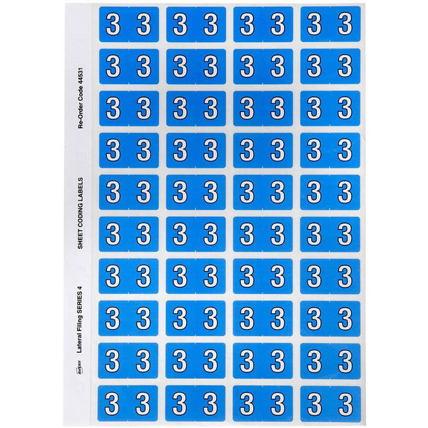 Avery 44531 Label Side Tab Year Code 3 25 X 42Mm Blue Pack 240 44531 - SuperOffice
